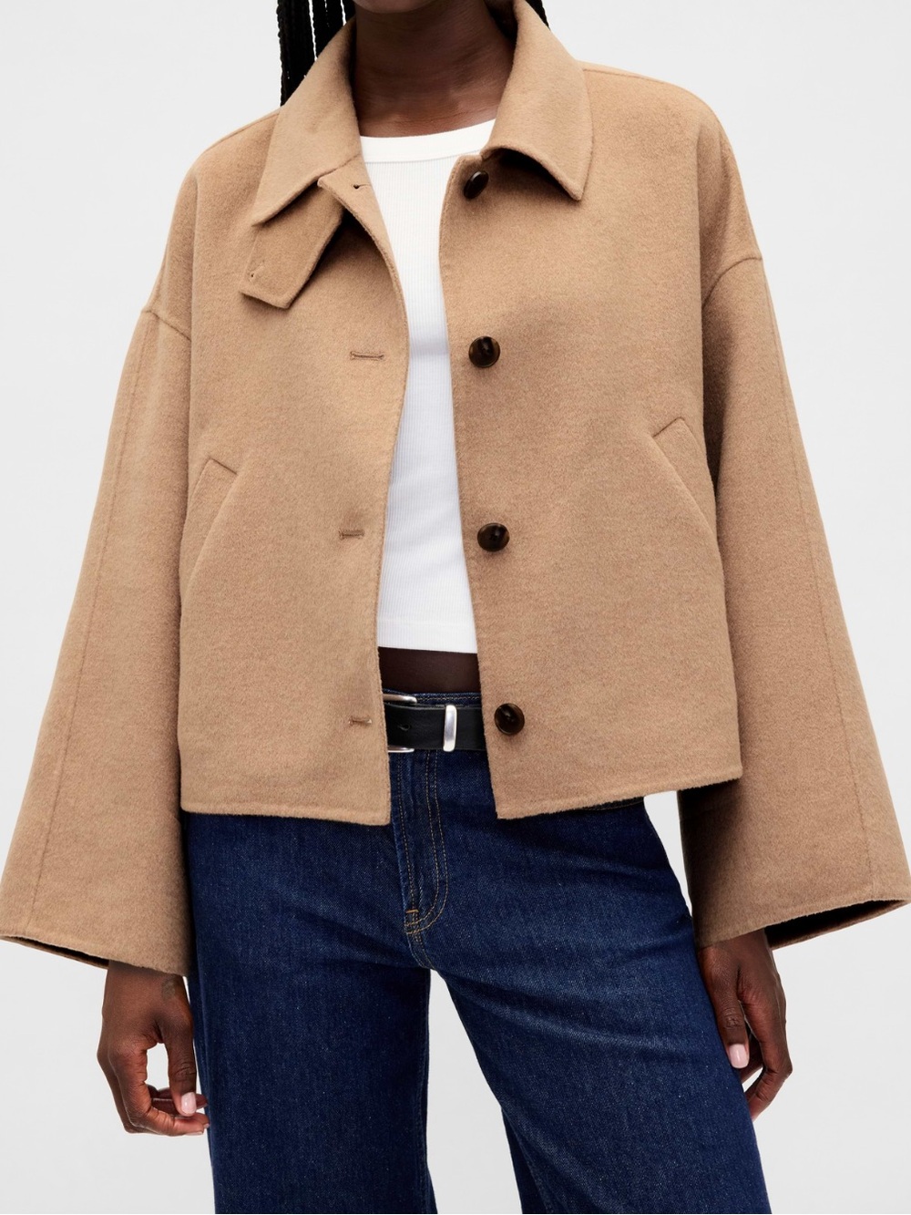 Gap Wool Blend Swing Jacket